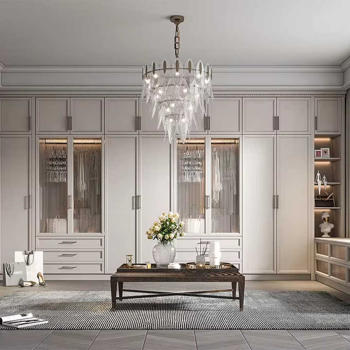 custom modern luxury wooden closet bedroom fancy bedroom furniture ...