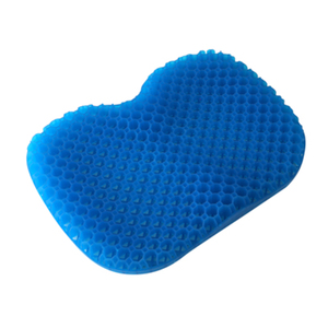 Cojín de Asiento con Diseño de Panal de Abeja Morado, con Funda Extraíble, para Alivio de Presión en la Silla, Soporte para Glúteos, Forma Oblonga - Product Image 3