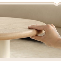 670216 Quanu nordique moderne Design créatif Fraxinus Mandshurica placage bois meubles champignon Table basse pour le salon
