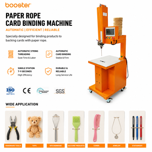 Automatic Paper Rope Card <b>Binding</b> <b>Machine</b> Eco Friendly Fast String Tying System for Toys Hardware Kitchenware Silicone Products - Product Image 1
