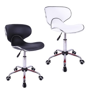 Silla de Peluquería de Altura Ajustable de Alta Calidad, Rotación de 360 Grados, Cuero Blanco, Precio Económico - Product Image 6