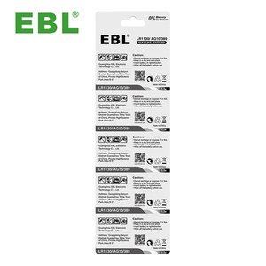 Piles alcalines EBL Chine, piles bouton alcalines LR1130 AG10, piles bouton primaires AG10 - Product Image 3