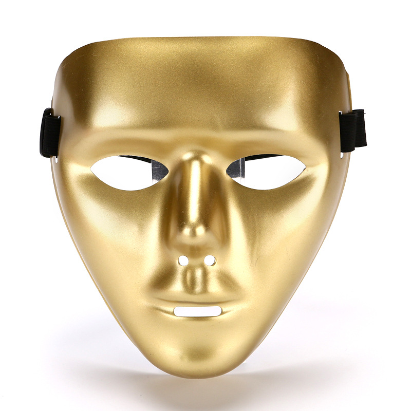 Eco-friendly pvc-hommes (or)-masque de danse de rue