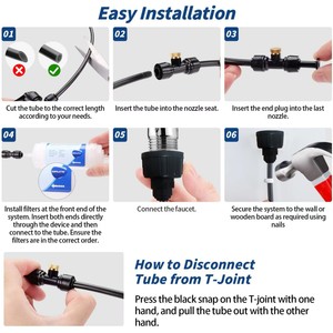 Sistema de Enfriamiento por Atomización de Baja Presión, Kit Negro, Serie Micro-spray, Capacidad de 30L, Control Manual, Nebulización Fina, para Jardín Exterior - Product Image 2