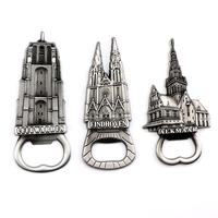 Aimants de réfrigérateur 3D en métal avec logo personnalisé, souvenirs anciens et vintage des Pays-Bas, ouvre-bouteille magnétique