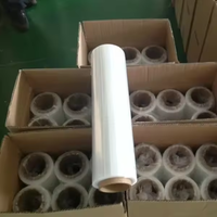 Film étirable PE transparent en promotion, résistant à l'humidité, moulé par soufflage CN;ZHE OEM, pour couches douces de soins personnels, taille personnalisée unie
