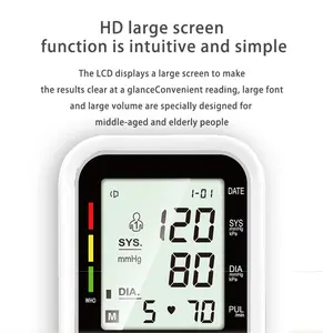 공장 전자 혈압계 홈 케어 웨어러블 휴대용 손목 검사 BP 기계 스마트 디지털 혈압 모니터
