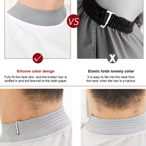 Mantella da Barbiere Impermeabile in Poliestere Lucido, Durevole, Ecologica, Antistatica, con Collo Elastico per Uomo e <span class=keywords><strong>Donna</strong></span> - Product Image 5