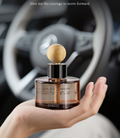 Nouvel Arrivage – Vente en Gros – Personnalisation du Logo – Diffuseur de Parfum Cylindrique en Verre 80ml pour Voiture – Décoration Automobile