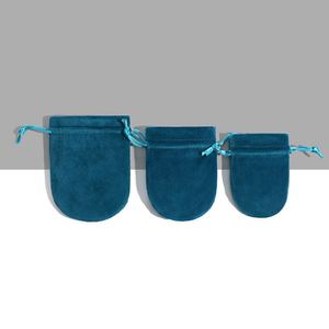 ถุงกำมะหยี่เนื้อนุ่มแบบมีเชือกผูกสำหรับขายส่ง ถุงใส่เครื่องประดับรีไซเคิลได้ สำหรับแหวน สร้อยคอ นาฬิกา อัญมณี - Product Image 6