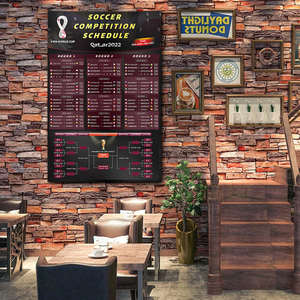 Horaire Personnalisation Qatar <span class=keywords><strong>WC</strong></span> Horaire Affiches Drapeaux Suspendus Drapeaux Muraux Sports Club bar Night Layout Flag - Product Image 5