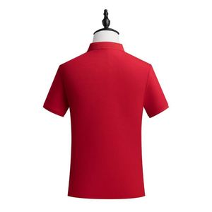 Polo en polyester et coton uni pour hommes, personnalisable avec logo imprimé sur la manche, vente en gros - Product Image 6