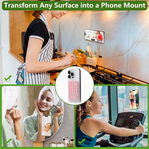 Support de téléphone à ventouse en silicone, support de téléphone portable auto-adhésif robuste, support mural portable et stable - Product Image 3