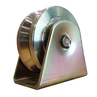 Porte coulissante automatique à design traditionnel Joinwin, avec roulettes en acier et alliage de zinc, pour portail en treillis ou volet roulant.