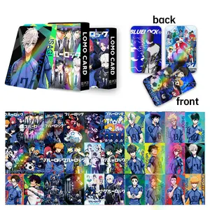 Double sided Anime Card BlueLock Isagi Bachira Chigiri Nagi Rin Sae Itoshi Kaiser Reo Hiori Barou Shidou Lomo Photo Card