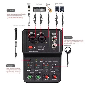 มิกเซอร์บันทึกเสียงคาราโอเกะแบบพกพา ยี่ห้อ <span class=keywords><strong>TEYUN</strong></span> Q-12 รุ่นปี 2024 ผลิตในจีน สำหรับควบคุมเสียงและผสมเสียง - Product Image 2