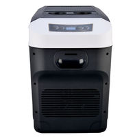 Réfrigérateurs de voiture horizontaux à semi-conducteurs de 28 litres, système thermoélectrique portable alimenté par AC/DC, refroidisseur et réchauffeur pour voitures et maisons