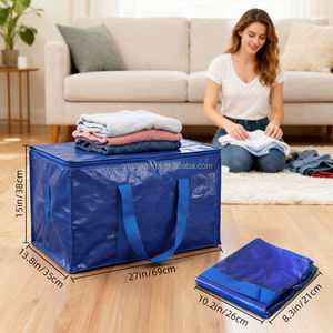 PP Laminated Heavy Duty Large Moving <strong>Bags</strong> Durable PE Dustproof Folding Modern Bedding Packing Set Strong Square Custom Flexible - Product Image 4