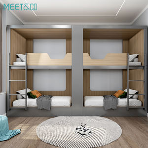 Двухъярусная кровать для общежития на 2 и <span class=keywords><strong>4</strong></span> человек, двухъярусная кровать для конфиденциальности, двухъярусные капсульные кровати с горкой - Product Image 5