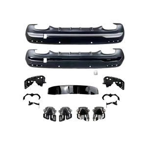 Diffusore Posteriore GLA45 con Punte Argento e Nere per BENZ <span class=keywords><strong>GLA</strong></span> H247 AMG 2020-2026, Paraurti <span class=keywords><strong>Auto</strong></span> GLA35 - Product Image 1