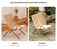 Chaise longue pliante légère, fauteuil inclinable moderne pour patio extérieur, jardin, siège portable résistant aux intempéries pour terrasse