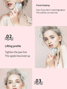 Masajeador eléctrico Facial personalizado, rodillo de vibración, Rodillo doble para el cuello y las arrugas del cuello, dispositivos de belleza para estiramiento de la piel - Product Image 4