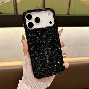Coque de téléphone rigide plaquée diamant scintillant pour iPhone 17 16 14 13 12 Pro 15 Pro Max, modèle de protection magnétique Plus - Product Image 3