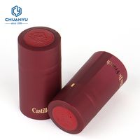 Capsules thermorétractables en PVC personnalisées, bon marché, vente en gros d'usine, pour bouteilles de vin, de vodka, de gin et de rhum