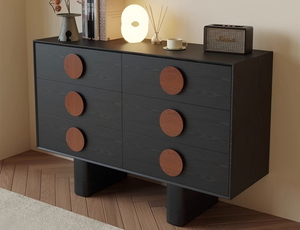 Mueble de Almacenamiento con Cajones de Madera Maciza Estilo Vintage para Comedores y Hogares - <span class=keywords><strong>Aparador</strong></span> Sunset - Product Image 1