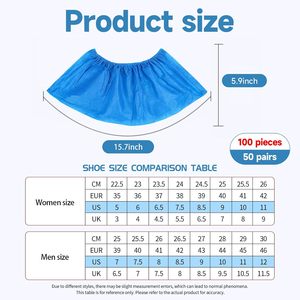 Surchaussures jetables antidérapantes en plastique imperméable non tissé pour la vente en gros – Produit de sécurité - Product Image 2