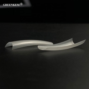 550 Pezzi XXL Punte per Unghie Quadrate Affusolate Ultra Sottili, Lunghe, Dritte, Normali, Spesse, Senza Curva C, Stile Francese - Product Image 1