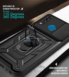 Cámara deslizante de estilo de negocios, TPU + PC, a prueba de golpes, funda magnética de coche, soporte de anillo para <span class=keywords><strong>huawei</strong></span> p30 pro mate40 - Product Image 3