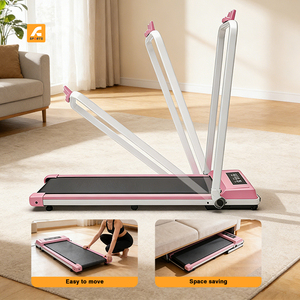 Caminadora Eléctrica Plegable Mini para Debajo del Escritorio con Pantalla LED, Caminadora Portátil de Color Rosa para Uso en el Hogar y Gimnasio - Product Image 6