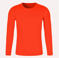 T-shirts à manches longues raglan personnalisés par sublimation intégrale, 100 % polyester, séchage rapide, pour entraînement sportif, fabrication ODM/OEM, vente en gros