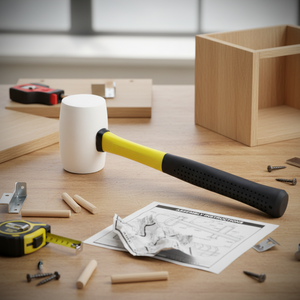 Marteau en caoutchouc naturel avec double revêtement en fibre de verre pour amortir les rebonds, idéal pour les planchers en <span class=keywords><strong>bois</strong></span>, les carreaux de céramique, qualité industrielle OEM - Product Image 4