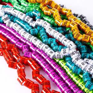 8 mm Multicolor Duivenring Digitale Trainingsringen Vogel Papegaai Renringen - Product Image 4