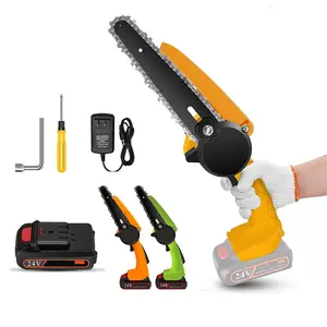 New Model 6inch Professional Handheld Portable Cordless parkside chains Electric Chain Saw