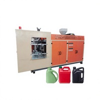 Machine de soufflage de bouteilles d'huile haute vitesse 1L |   Système d'extrusion à 4 têtes avec moteur et pompe |   Certifié CE YI SUNDA