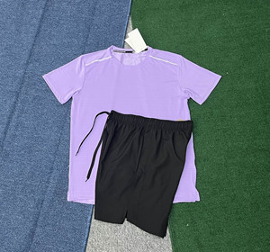 <span class=keywords><strong>Completo</strong></span> Sportivo Estivo per <span class=keywords><strong>Uomo</strong></span> e Donna, Asciugatura Rapida, Traspirante, Comodo, per <span class=keywords><strong>Fitness</strong></span> e Corsa, Set di Pantaloncini e Maglietta, Vendita all'Ingrosso - Product Image 6