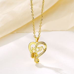 Collier personnalisé avec <span class=keywords><strong>photo</strong></span>, chaîne à maillons en acier inoxydable, personnalisation de la <span class=keywords><strong>photo</strong></span>, projection de sublimation, je t'aime, collier personnalisé avec <span class=keywords><strong>photo</strong></span> - Product Image 3