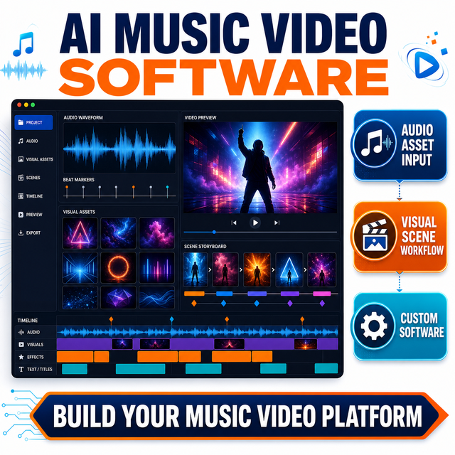 Custom AI Music Video Generator Software for Song Visuals and Creative Clips