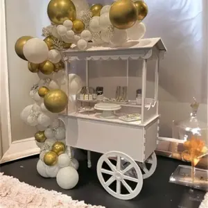 Großhandel Werbung Süßigkeiten Einzelhandel Rack rotierende Kuchen Display Box Wagen klar Acryl Ausrüstungen stehen Acryl Candy Box