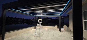 Pergola Bioclimatica Elettrica Motorizzata in Alluminio Sweet Home, Gazebo Ecologico Impermeabile per Giardino e Patio - Product Image 4