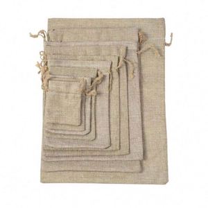 Eco Friendly Organic <b>Drawstring</b> Cotton Bag with logo Cotton Gift Dust Packaging <b>Pouch</b> with logo 100%cotton - Product Image 2