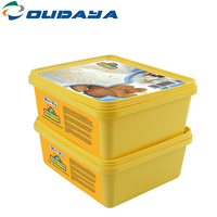 Fabricante al por mayor, Eco, contenedores de margaritas de mantequilla personalizados, caja de plástico para helados con temple proof