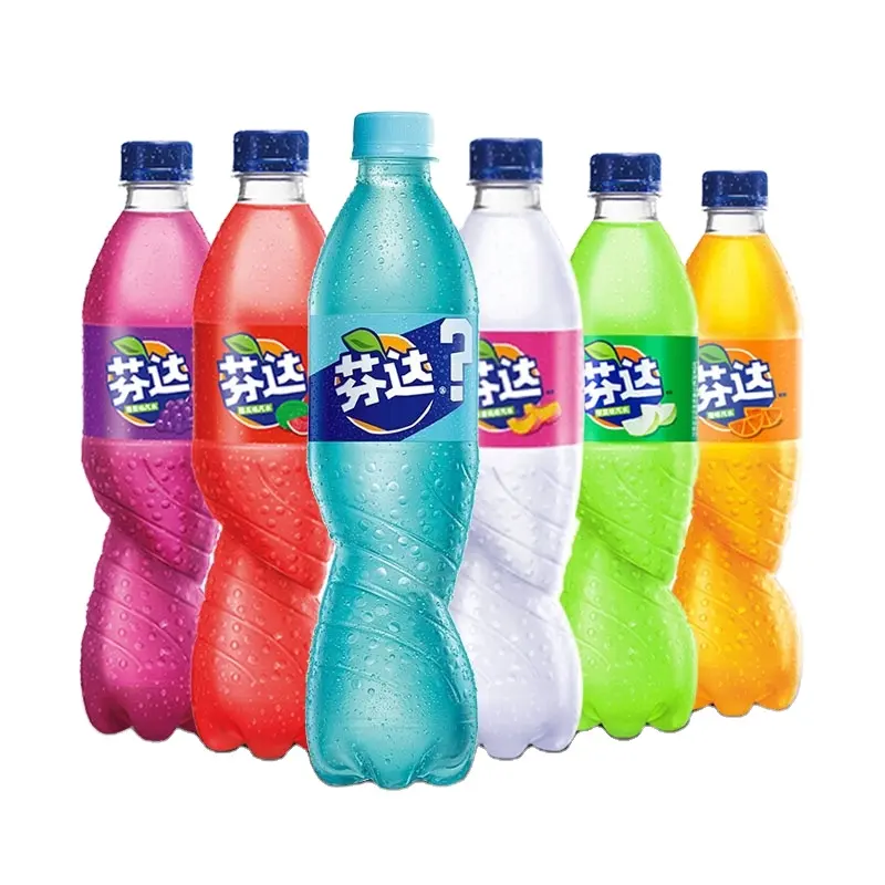 Ventaglio al gusto di frutta all'ingrosso ta bibita gassata 500ml prodotto caldo Soft Drink fruttato Fan ta Fruit Soda