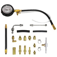 Manomètre de pression de carburant et de vide moteur HTL TU-114 0~140psi/0~10bar – Outil de diagnostic automobile universel pour testeur de pompe à injection de carburant