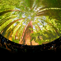 Écran de projection de dôme immersif à 360 degrés, planétarium, théâtre