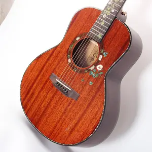 CH-NX-36SS-36 最好的价格桃花心木原声吉他固体五颜六色的贝壳新设计中国批发吉他