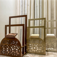 Support de prière islamique en bois avec porte-coran - Design élégant pour mosquée